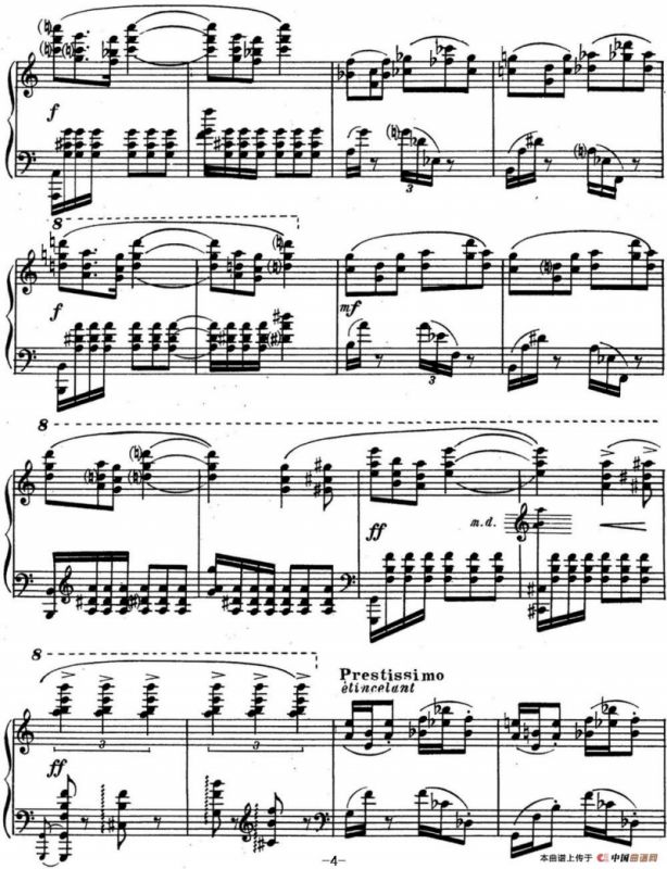 斯克里亚宾 钢琴练习曲 Op.65 No.3