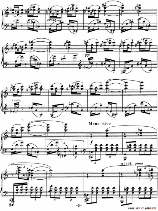 斯克里亚宾 钢琴练习曲 Op.65 No.3