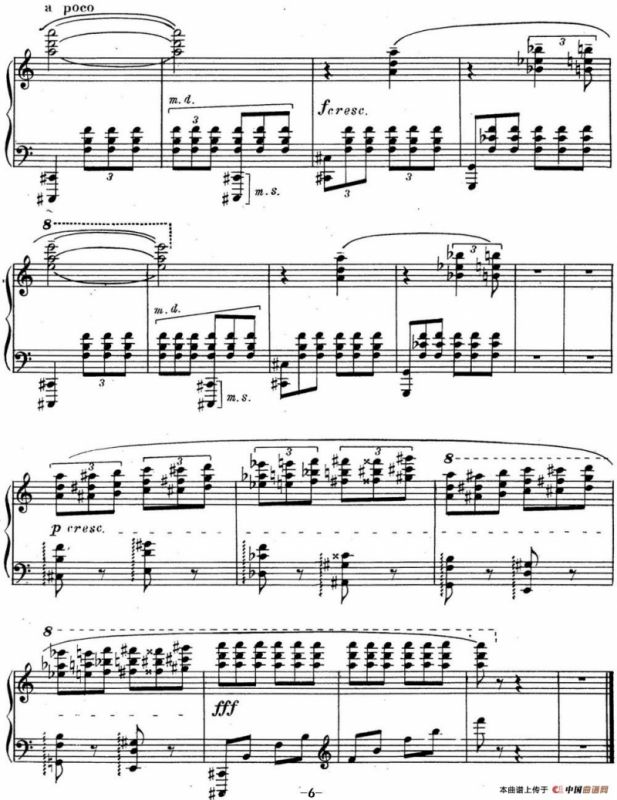 斯克里亚宾 钢琴练习曲 Op.65 No.3