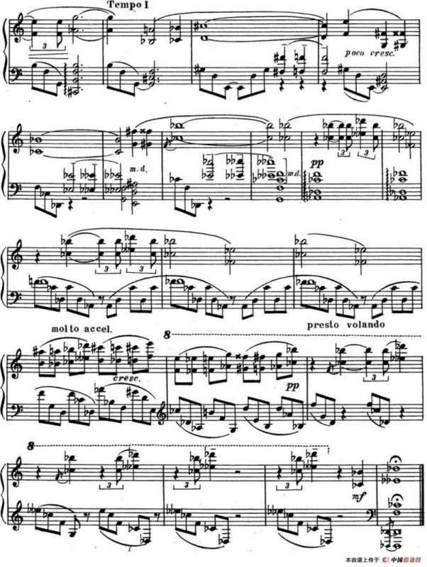 斯克里亚宾 钢琴练习曲 Op.65 No.2