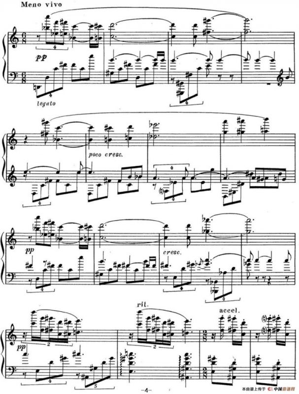 斯克里亚宾 钢琴练习曲 Op.65 No.1