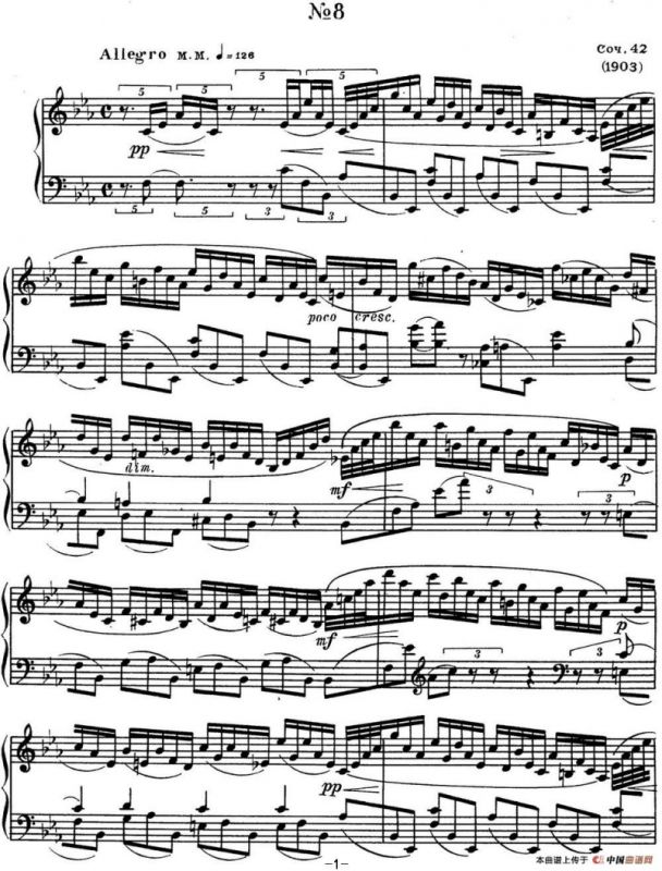 斯克里亚宾 钢琴练习曲 Op.42 No.8 Alexander Scriabin Etudes