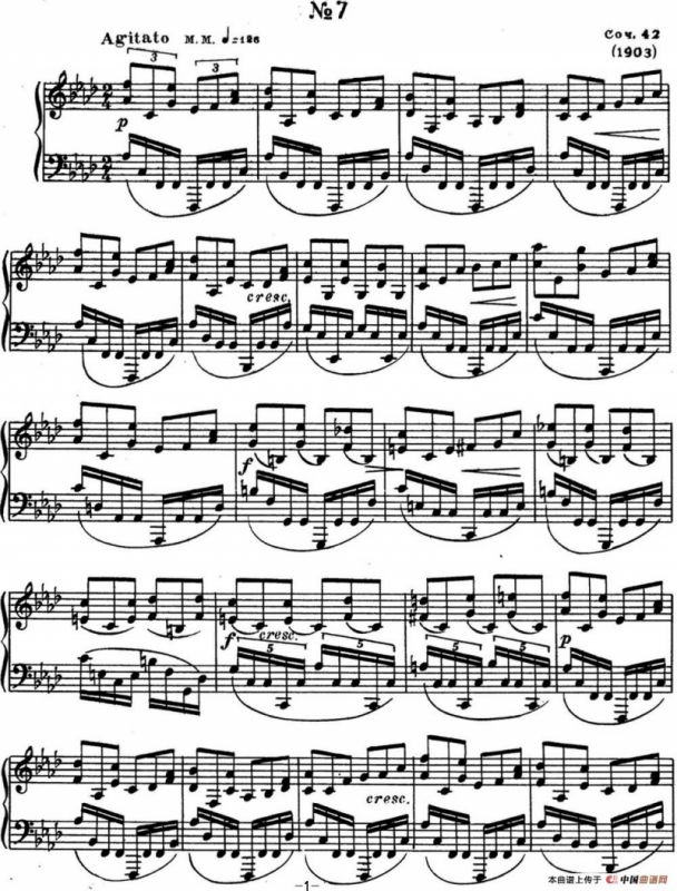 斯克里亚宾 钢琴练习曲 Op.42 No.7 Alexander Scriabin Etudes