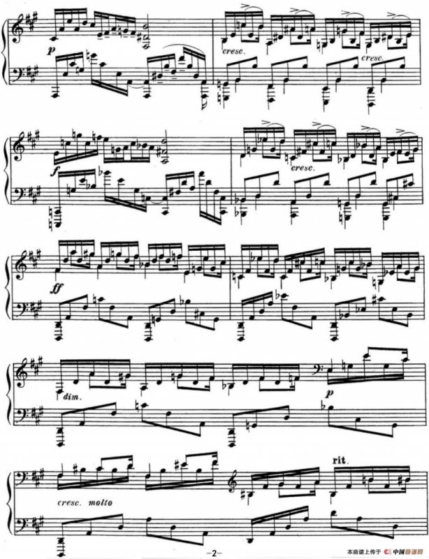 斯克里亚宾 钢琴练习曲 Op.8 No.2 Alexander Scriabin Etudes