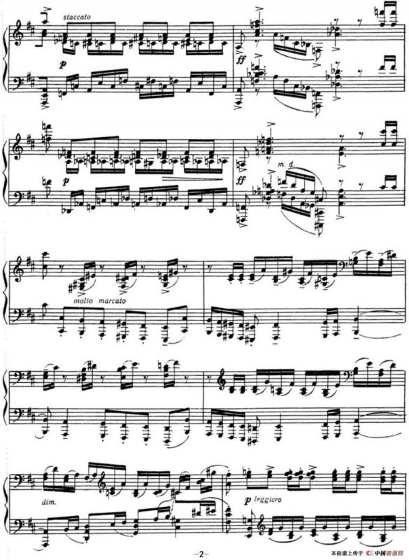 拉赫玛尼诺夫 音画练习曲17或18 Etudes tableaux Op.39 No.9