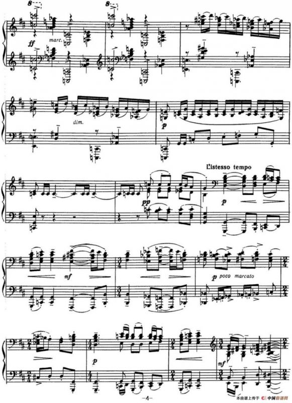 拉赫玛尼诺夫 音画练习曲17或18 Etudes tableaux Op.39 No.9