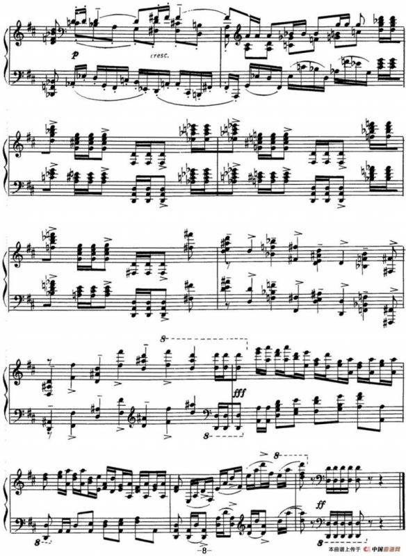 拉赫玛尼诺夫 音画练习曲17或18 Etudes tableaux Op.39 No.9