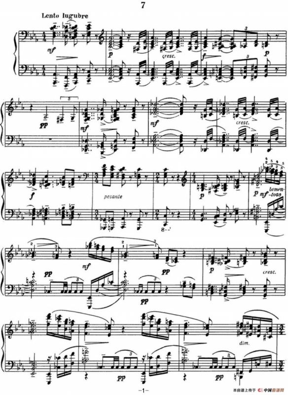 拉赫玛尼诺夫 音画练习曲15或16 Etudes tableaux Op.39 No.7
