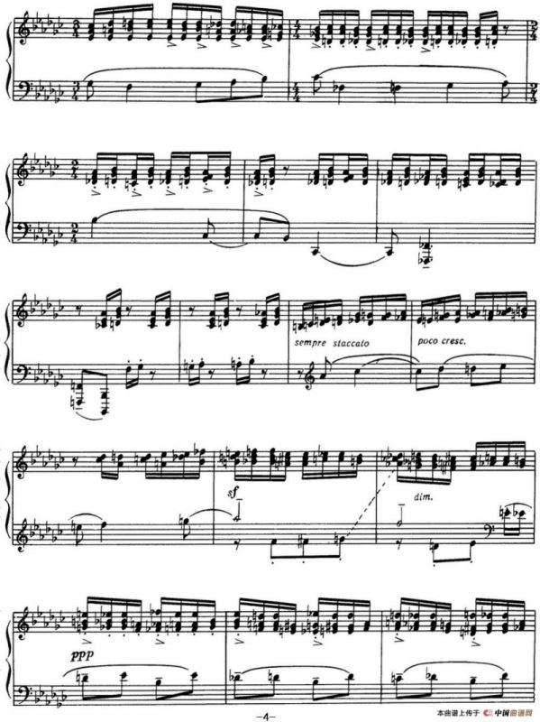 拉赫玛尼诺夫 音画练习曲15或16 Etudes tableaux Op.39 No.7