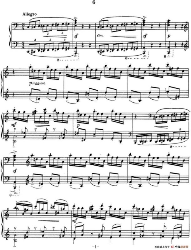 拉赫玛尼诺夫 音画练习曲14或15 Etudes tableaux Op.39 No.6