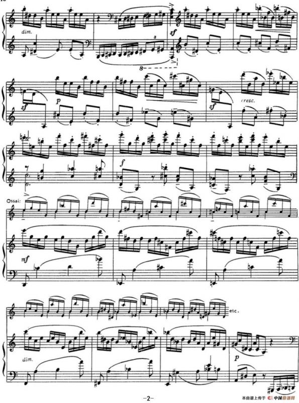 拉赫玛尼诺夫 音画练习曲14或15 Etudes tableaux Op.39 No.6