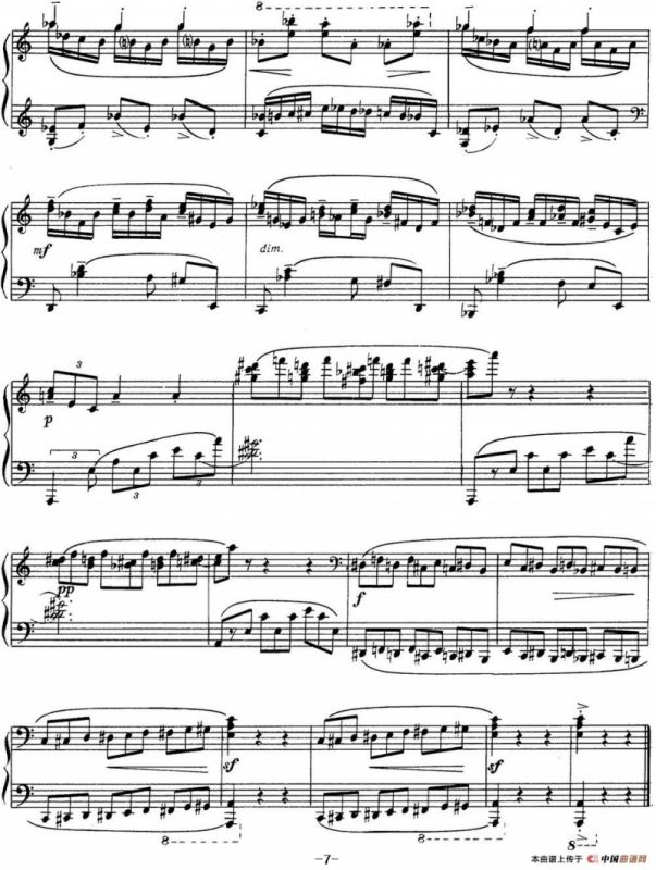 拉赫玛尼诺夫 音画练习曲14或15 Etudes tableaux Op.39 No.6