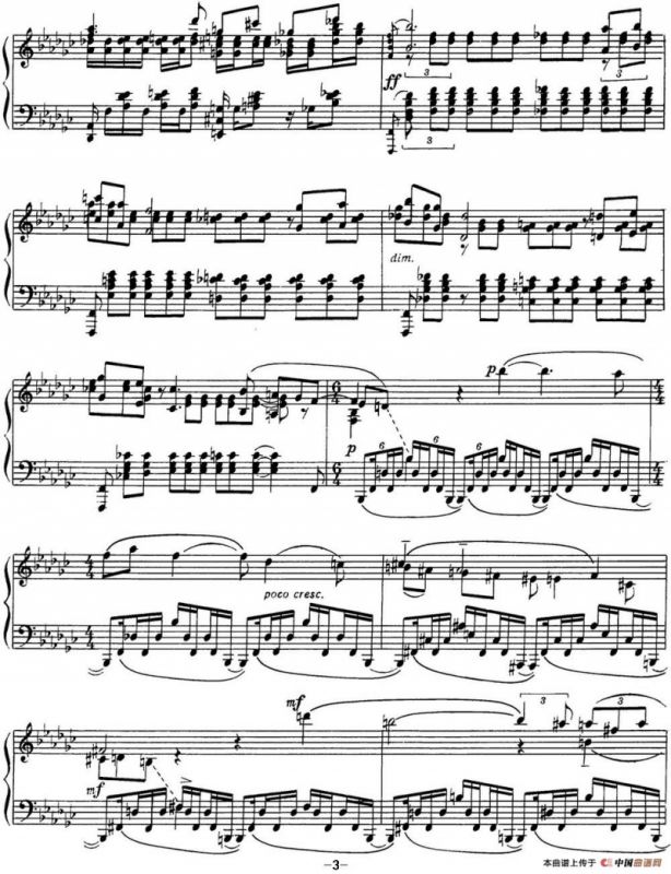 拉赫玛尼诺夫 音画练习曲13或14 Etudes tableaux Op.39 No.5
