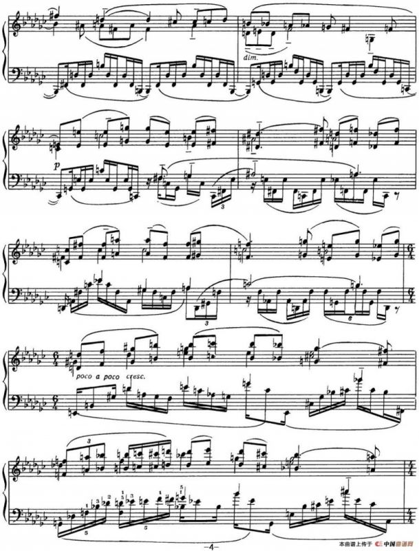 拉赫玛尼诺夫 音画练习曲13或14 Etudes tableaux Op.39 No.5