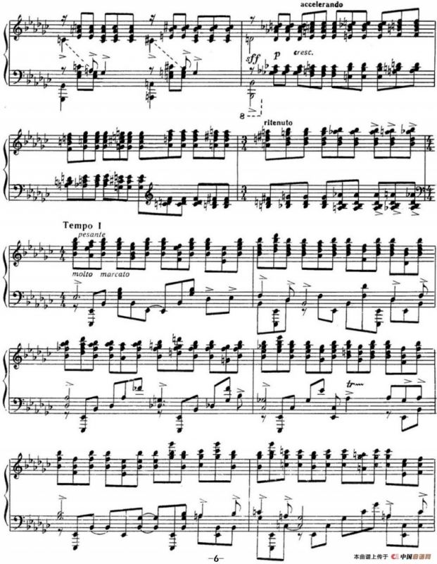 拉赫玛尼诺夫 音画练习曲13或14 Etudes tableaux Op.39 No.5