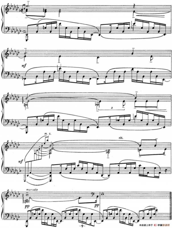 拉赫玛尼诺夫 音画练习曲13或14 Etudes tableaux Op.39 No.5