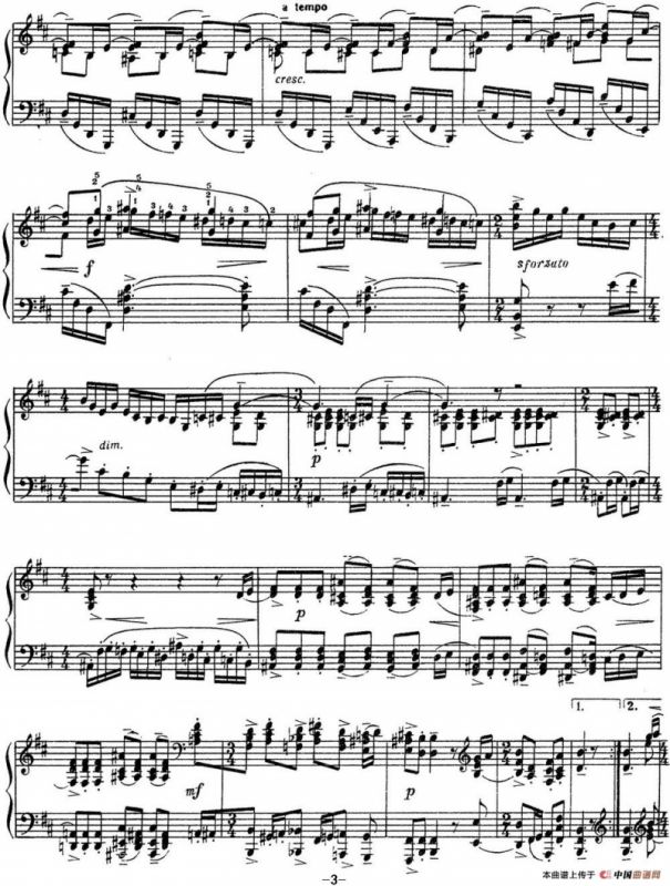 拉赫玛尼诺夫 音画练习曲12或13 Etudes tableaux Op.39 No.4