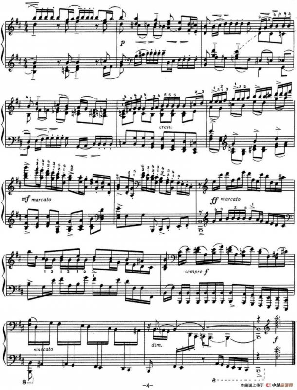 拉赫玛尼诺夫 音画练习曲12或13 Etudes tableaux Op.39 No.4