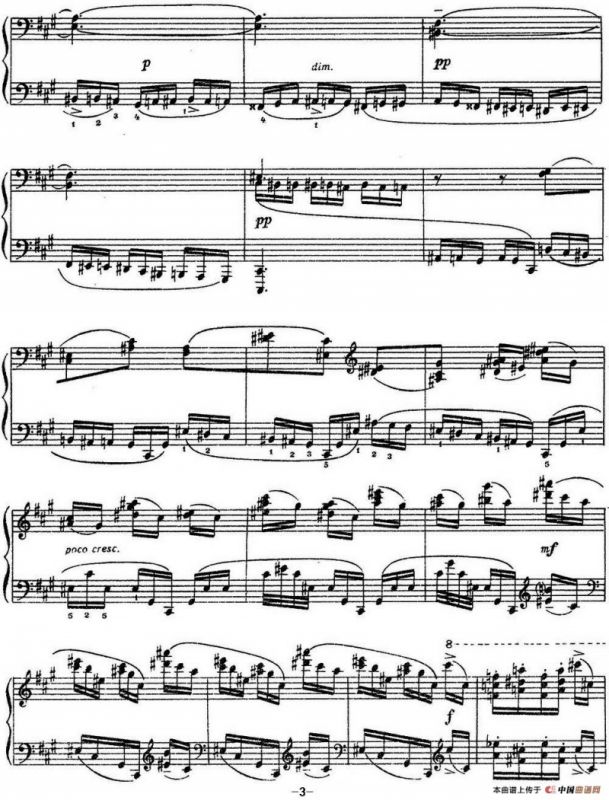 拉赫玛尼诺夫 音画练习曲11或12 Etudes tableaux Op.39 No.3