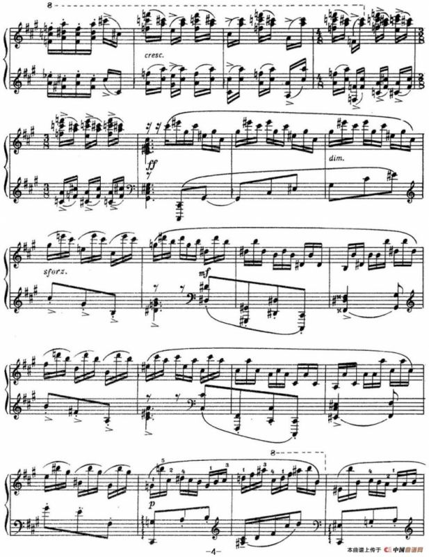 拉赫玛尼诺夫 音画练习曲11或12 Etudes tableaux Op.39 No.3