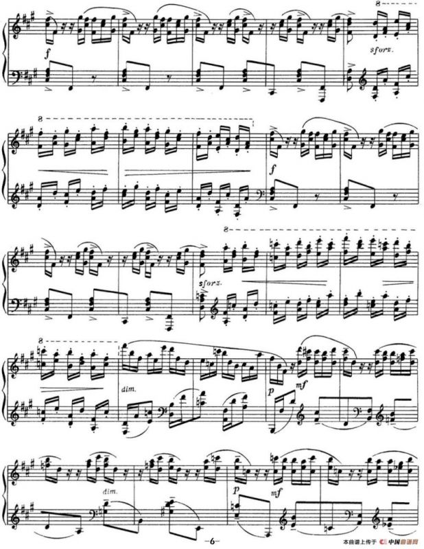 拉赫玛尼诺夫 音画练习曲11或12 Etudes tableaux Op.39 No.3