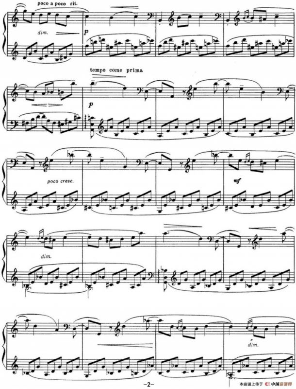 拉赫玛尼诺夫 音画练习曲10或11 Etudes tableaux Op.39 No.2