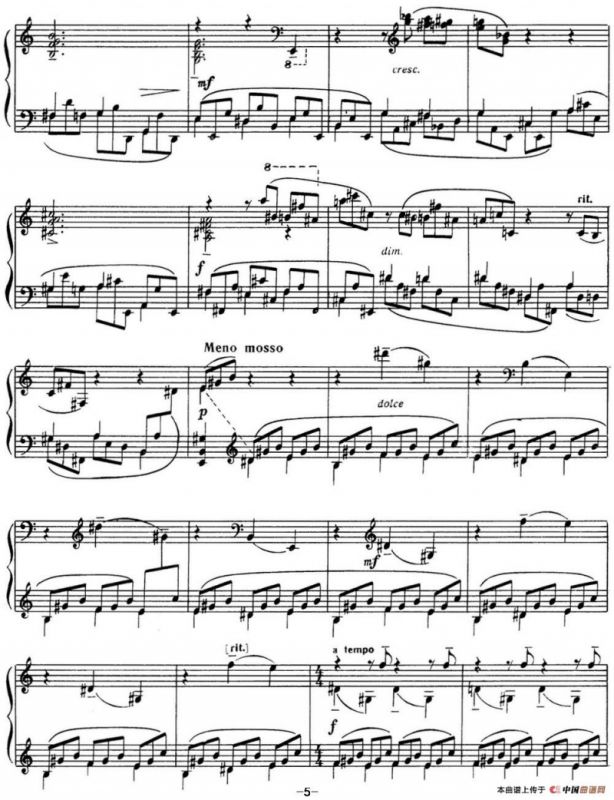 拉赫玛尼诺夫 音画练习曲10或11 Etudes tableaux Op.39 No.2