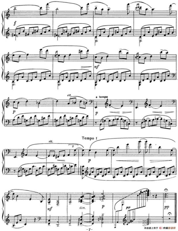 拉赫玛尼诺夫 音画练习曲10或11 Etudes tableaux Op.39 No.2