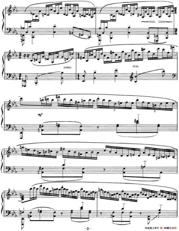 拉赫玛尼诺夫 音画练习曲9或10 Etudes tableaux Op.39 No.1