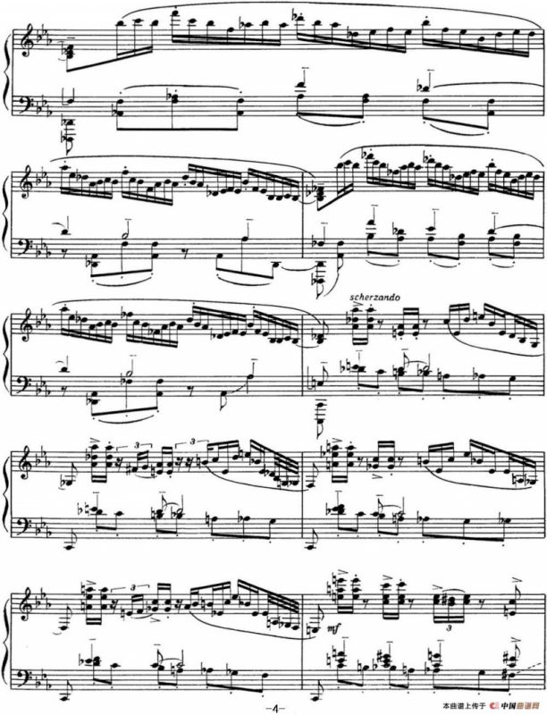 拉赫玛尼诺夫 音画练习曲9或10 Etudes tableaux Op.39 No.1