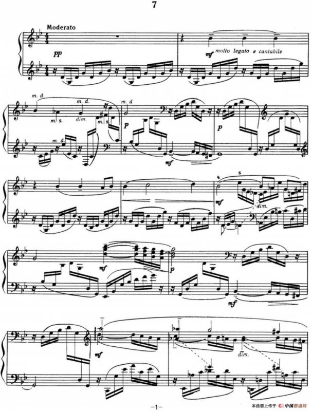 拉赫玛尼诺夫 音画练习曲7或8 Etudes tableaux Op.33 No.7