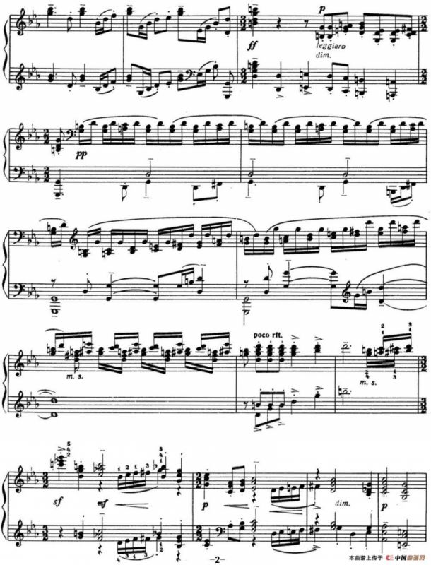 拉赫玛尼诺夫 音画练习曲6或7 Etudes tableaux Op.33 No.6