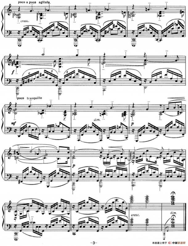 拉赫玛尼诺夫 音画练习曲3 Etudes tableaux Op.33 No.3