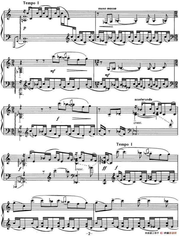 拉赫玛尼诺夫 音画练习曲2 Etudes tableaux Op.33 No.2