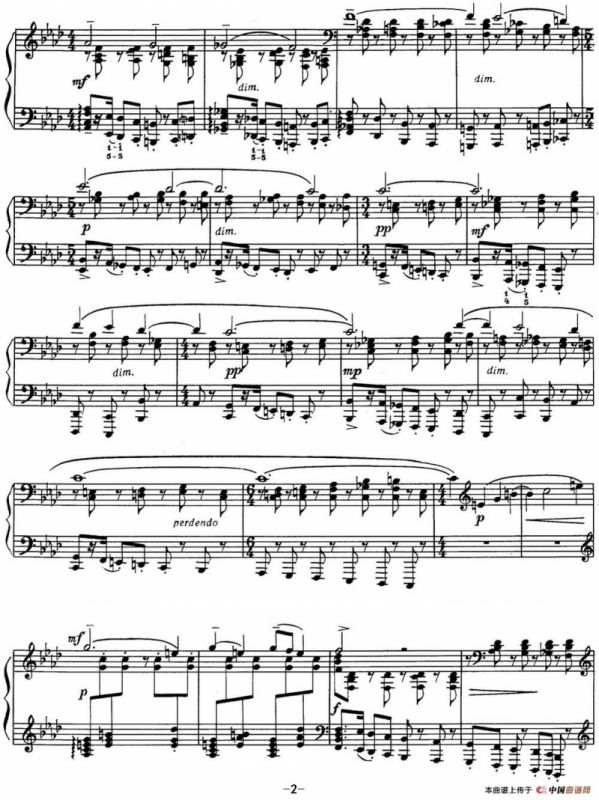 拉赫玛尼诺夫 音画练习曲1 Etudes tableaux Op.33 No.1