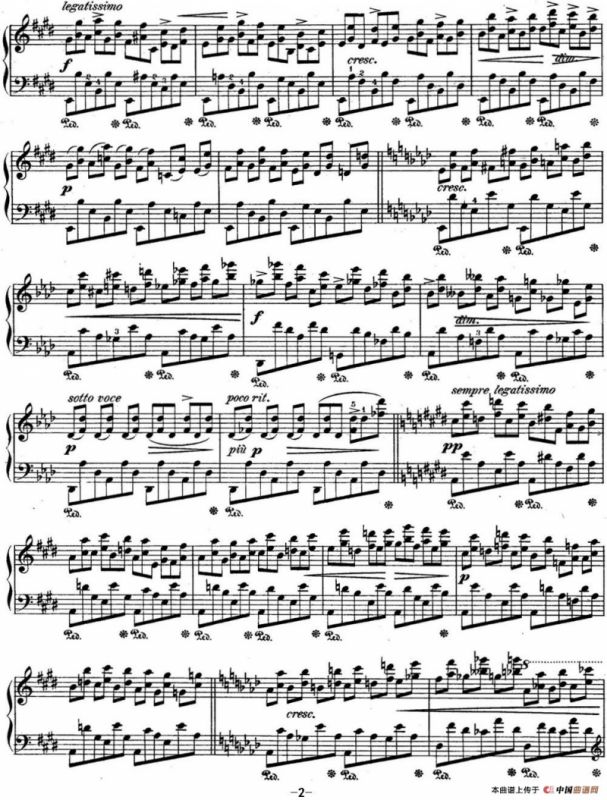 肖邦练习曲10 Op.10 No.10 降A大调 Ab major