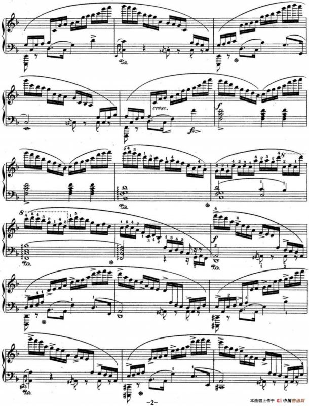 肖邦练习曲8 Op.10 No.8 F大调 F major