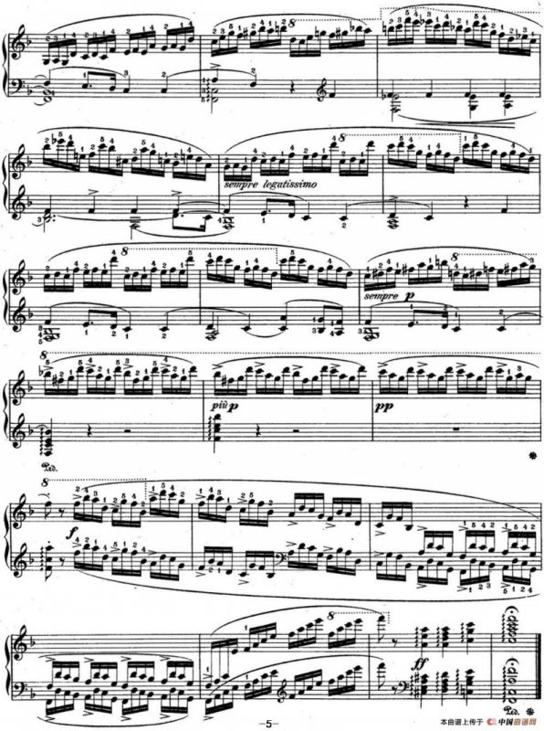 肖邦练习曲8 Op.10 No.8 F大调 F major