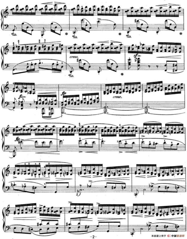 肖邦练习曲7 Op.10 No.7 C大调 C major