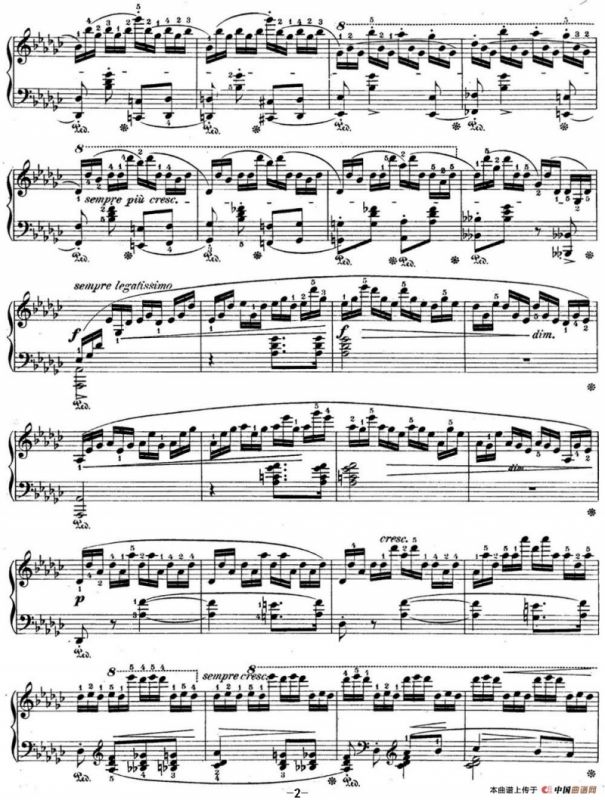 肖邦练习曲5 Op.10 No.5 黑键 降G大调 Gb major Black Key