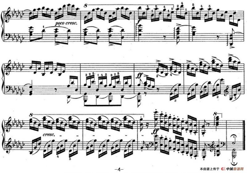 肖邦练习曲5 Op.10 No.5 黑键 降G大调 Gb major Black Key