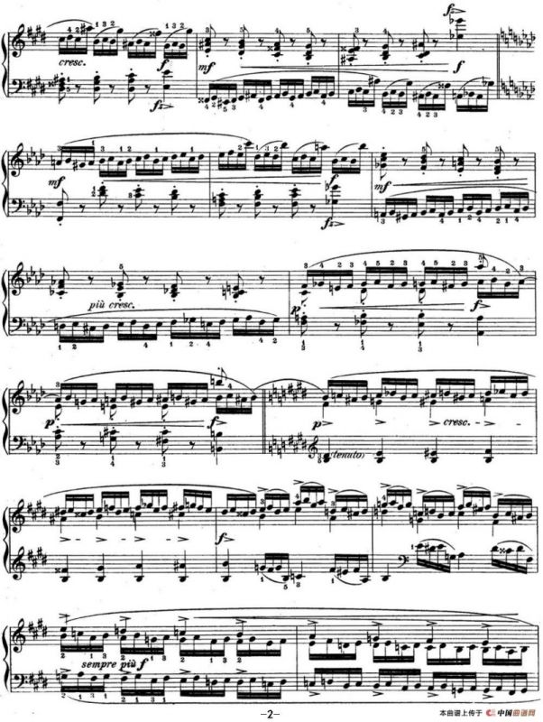 肖邦练习曲4 Op.10 No.4 激流 升c小调 C minor Torrent