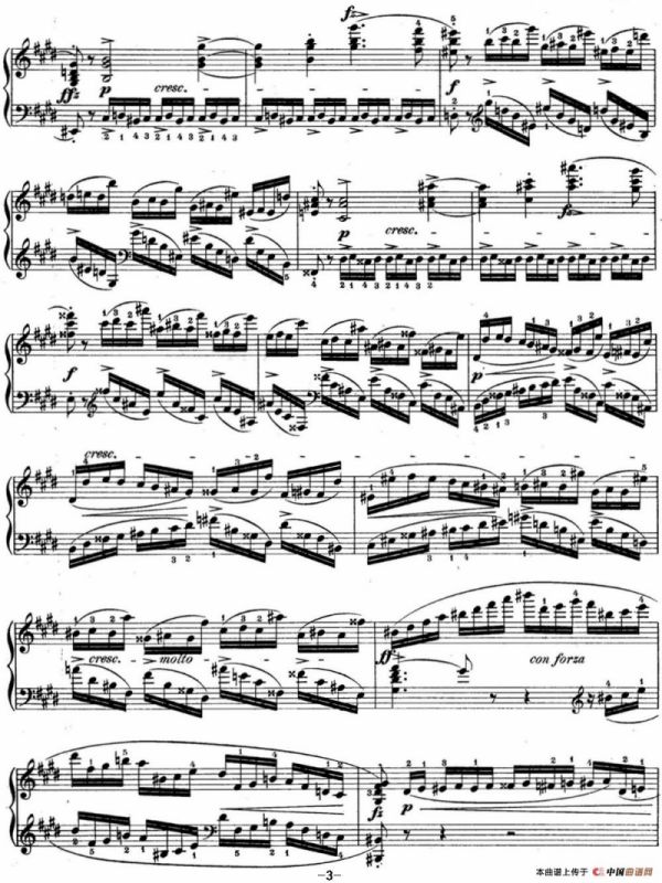 肖邦练习曲4 Op.10 No.4 激流 升c小调 C minor Torrent