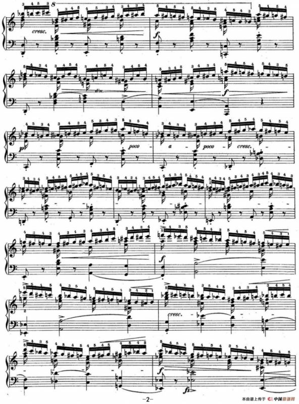 肖邦练习曲2 Op.10 No.2 a小调 A minor