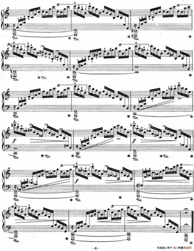 肖邦练习曲1 Op.10 No.1 C大调 C major