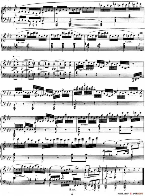 贝多芬钢琴奏鸣曲31 降A大调 Op.110 A-flat major