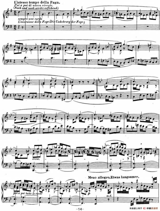 贝多芬钢琴奏鸣曲31 降A大调 Op.110 A-flat major