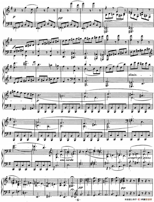 贝多芬钢琴奏鸣曲30 E大调 Op.109 E major