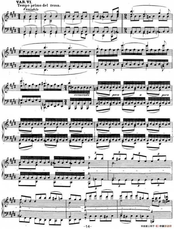 贝多芬钢琴奏鸣曲30 E大调 Op.109 E major