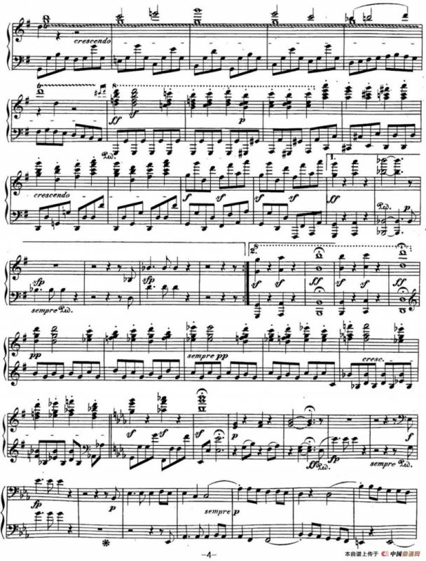 贝多芬钢琴奏鸣曲29 钢琴（锥子键琴）降B大调 Op.106 B-flat major